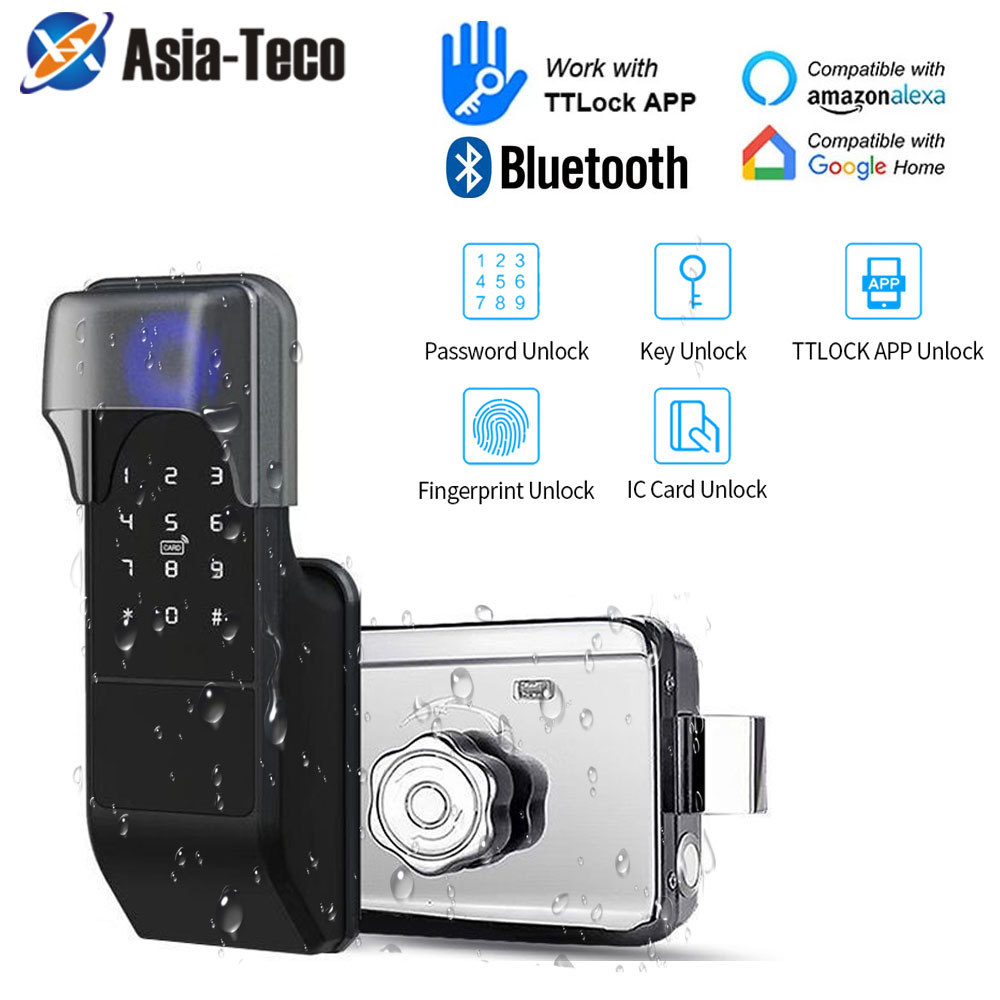 Glass Door Hinge - IP65 impermeabile TTLock Fingerprint Smart Door